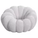 Pumpkin Gray Upholstered Swivel Chair and Round Ottoman