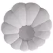 Pumpkin Gray Upholstered Swivel Chair and Round Ottoman