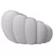 Pumpkin Gray Upholstered Swivel Chair and Round Ottoman