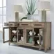Breckenridge Medium Brown 4 Glass Door Server