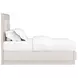 Cotiere Cream Linen Upholstered Queen Panel Bed