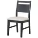 Sable Crest Black Upholstered Dining Chair Set of 2
