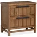 Conway Honey Wheat 2 Drawer Nightstand with USB Charging