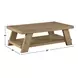 Orinda Brown Rectangular Coffee Table