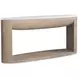 Loggia White and Aria Oval Travertine Top Console Table