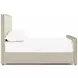 Sawyer Beige Upholstered Queen Panel Bed