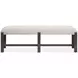 Foxrun Hollow Cream Upholstered Dining Bench