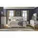 Willowbrook Egg Shell White 9 Drawer Dresser with Rectangular Mirror