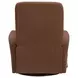 Dualis Snazzy Terracotta Manual Swivel Glider Recliner