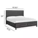 Meadowrise Raisin Black Queen Storage Panel Bed