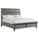 Forge Brushed Steel King Panel Bed