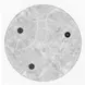 Madera Gray Round Armani Marble Top Large Spot Table