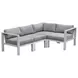 Nash Outdoor Seating Buff 4 Piece Outdoor Modular Sectional