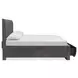 Kinsley Black Heron King Storage Panel Bed