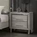 Lennox Gray 2 Drawer Nightstand