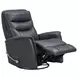 Gemini Milan Navy Leather Swivel Glider Recliner