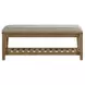 Andover Maple and Gray Upholstered Bed Bench with Storage