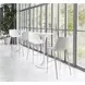 Magnus White And Brushed Stainless Steel Bar Stool Set Of 2