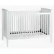 Modern Nursery White Convertible Crib