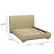 Rayne Honey Queen Upholstered Panel Bed