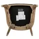 Tristan Brown Upholstered Arm Chair Set of 2