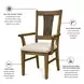 Sun Haven Cream Performance Fabric Upholstered Arm Chair Set of 2