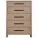 Breckenridge Mocha Medium Brown 5 Drawer Chest