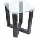 Ironvale Black Truffle Rectangular Glass Top Occassional Table Set