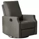 Louie Slate Swivel Glider Recliner