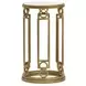 Serenelle Burnished Brass Rectangular Glass Top Occassional Table Set