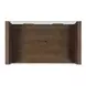 Garland Toffee Rectangular Glass Top Ocassional Table with Casters