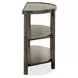 Hadleigh Black Coffee Bean Demilune Sofa Table