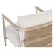 Brielle Palazzo Cream and Greige Performance Fabric Upholstered Outdoor Lounge Chair