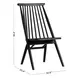 Arcadia Black Windsor Back Side Chair Set of 2