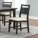 Sable Crest Black Upholstered Dining Chair Set of 2