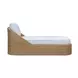 Axel Blue Performance Fabric Upholstered Outdoor Lounge Chair