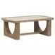 Bradford Riverbed Beige Rectangular Marble Top Cocktail Table