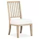 Coventry White Upholstered Slat Back Side Chair Set of 2