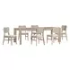 West End Ivory and Natural Maple Upholstered Side Chair Set of 2