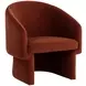 Lauryn Meg Rust Upholstered Lounge Chair