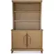Cyrus Brown 2 Door Credenza and Hutch
