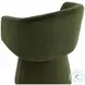 Ettara Moss Green Swivel Arm Chair