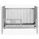 Modern Nursery Light Gray Convertible Crib