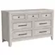 Carlson Washed Linen 7 Drawer Dresser