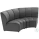 Garbi Black Velvet Modular Sectional