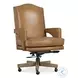 Rochelle Dark Blonde Leather Swivel Tilt Executive Chair