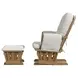 Kennedy Rocker Vanilla Upholstered Rocker