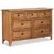 Alta Brushed Ash 7 Drawer Dresser