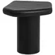 Della Black Free Form Concrete Top Outdoor End Table