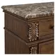 Concerto Brown 2 Drawer Nightstand with USB Charging